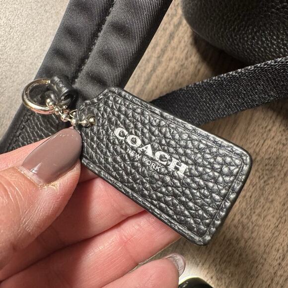 NEW Coach F57636 Tea Rose Floral Print Nylon Mini Charlie Backpack- Black Multi - Picture 4 of 6